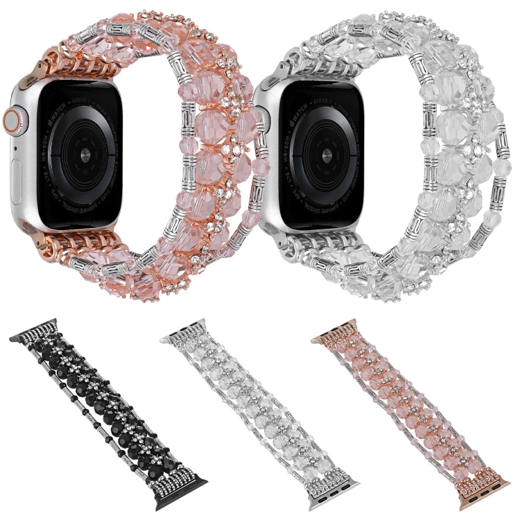 珠鑽手鍊錶帶，適用於 Apple Watch SE 2023 44mm，Apple Watch SE 2023 40mm，Apple Watch Ultra 2 49mm，Apple Watch Series 9 45mm，Apple Watch Series 9 41mm，Apple Watch Ultra 49mm，Apple Watch Series 8 41mm