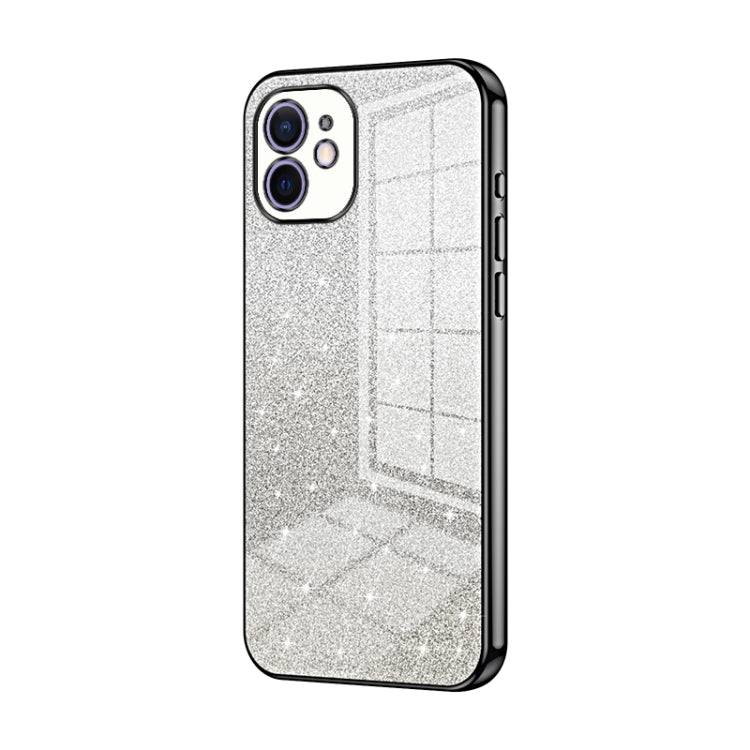 漸層亮片電鍍手機殼，適用於 iPhone 11 Pro Max、iPhone 11、iPhone 11 Pro、iPhone X / XS、iPhone XR、iPhone XS Max