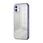 漸層亮片電鍍手機殼，適用於 iPhone 11 Pro Max、iPhone 11、iPhone 11 Pro、iPhone X / XS、iPhone XR、iPhone XS Max