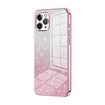 漸層亮片電鍍手機殼，適用於 iPhone 11 Pro Max、iPhone 11、iPhone 11 Pro、iPhone X / XS、iPhone XR、iPhone XS Max