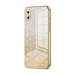 漸層亮片電鍍手機殼，適用於 iPhone 11 Pro Max、iPhone 11、iPhone 11 Pro、iPhone X / XS、iPhone XR、iPhone XS Max