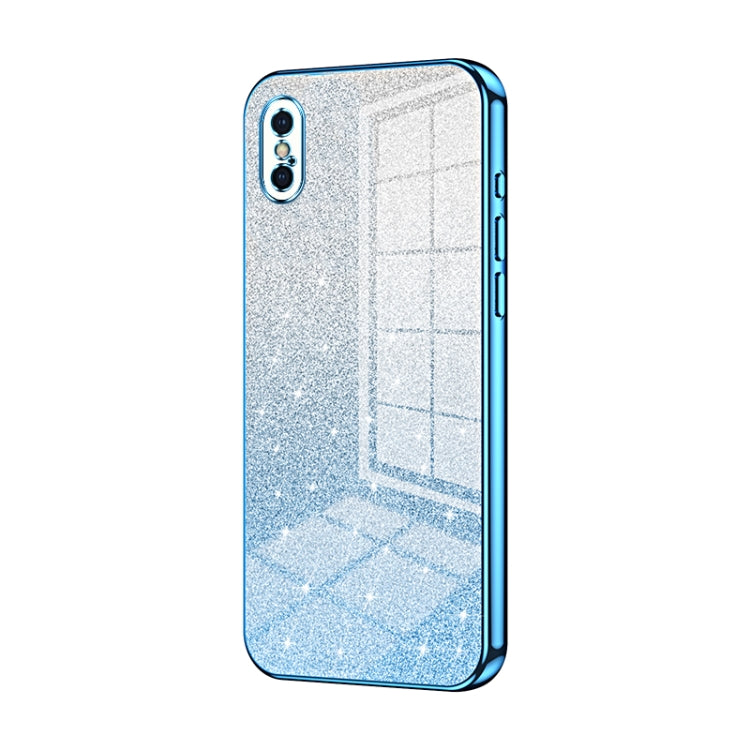 漸層亮片電鍍手機殼，適用於 iPhone 11 Pro Max、iPhone 11、iPhone 11 Pro、iPhone X / XS、iPhone XR、iPhone XS Max