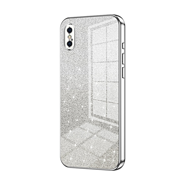 漸層亮片電鍍手機殼，適用於 iPhone 11 Pro Max、iPhone 11、iPhone 11 Pro、iPhone X / XS、iPhone XR、iPhone XS Max