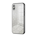 漸層亮片電鍍手機殼，適用於 iPhone 11 Pro Max、iPhone 11、iPhone 11 Pro、iPhone X / XS、iPhone XR、iPhone XS Max