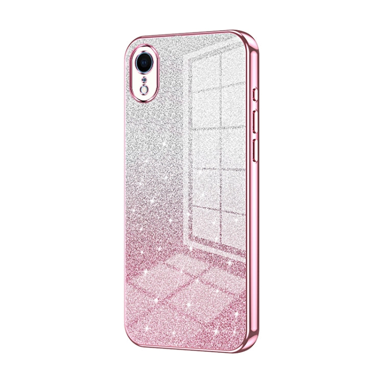 漸層亮片電鍍手機殼，適用於 iPhone 11 Pro Max、iPhone 11、iPhone 11 Pro、iPhone X / XS、iPhone XR、iPhone XS Max