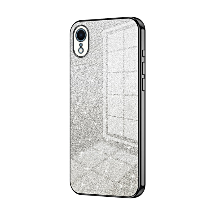 漸層亮片電鍍手機殼，適用於 iPhone 11 Pro Max、iPhone 11、iPhone 11 Pro、iPhone X / XS、iPhone XR、iPhone XS Max