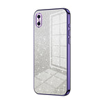 漸層亮片電鍍手機殼，適用於 iPhone 11 Pro Max、iPhone 11、iPhone 11 Pro、iPhone X / XS、iPhone XR、iPhone XS Max