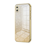 漸層亮片電鍍手機殼，適用於 iPhone 11 Pro Max、iPhone 11、iPhone 11 Pro、iPhone X / XS、iPhone XR、iPhone XS Max