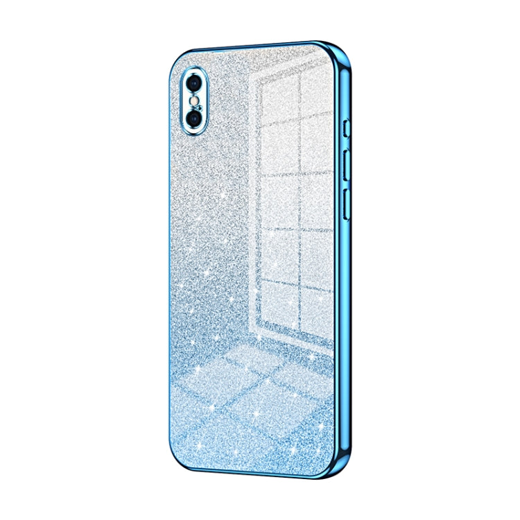 漸層亮片電鍍手機殼，適用於 iPhone 11 Pro Max、iPhone 11、iPhone 11 Pro、iPhone X / XS、iPhone XR、iPhone XS Max