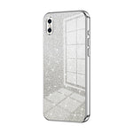 漸層亮片電鍍手機殼，適用於 iPhone 11 Pro Max、iPhone 11、iPhone 11 Pro、iPhone X / XS、iPhone XR、iPhone XS Max