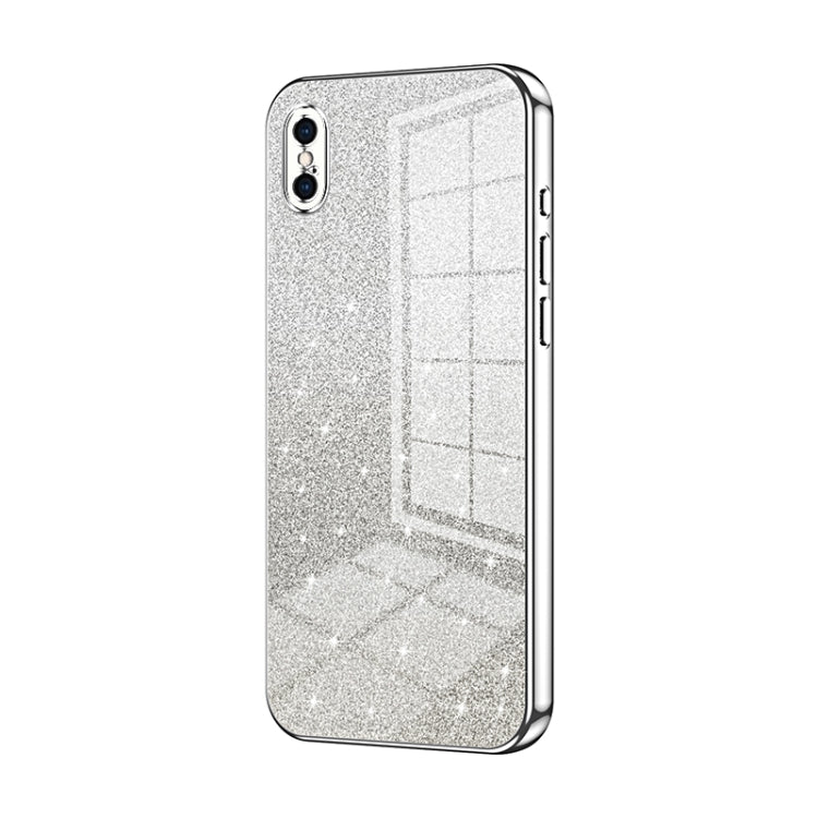 漸層亮片電鍍手機殼，適用於 iPhone 11 Pro Max、iPhone 11、iPhone 11 Pro、iPhone X / XS、iPhone XR、iPhone XS Max