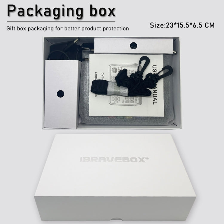 iBRAVEBOX V10 Finder Max 4.3吋顯示數位衛星信號儀 支援 DVB-S/S2/S2X, 歐規插頭, 美規插頭, 英規插頭, 澳規插頭