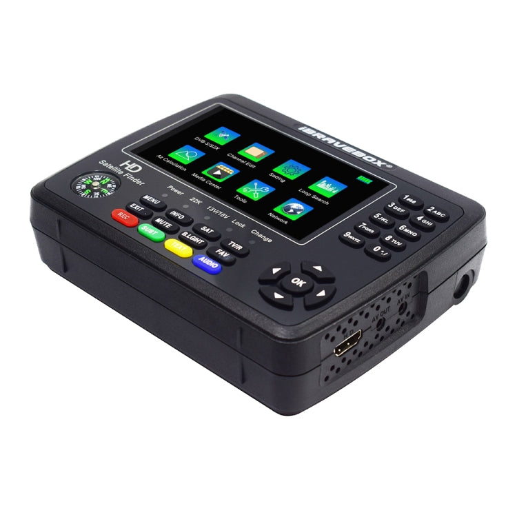iBRAVEBOX V10 Finder Max 4.3吋顯示數位衛星信號儀 支援 DVB-S/S2/S2X, 歐規插頭, 美規插頭, 英規插頭, 澳規插頭