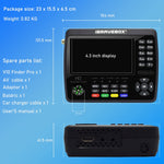 iBRAVEBOX V10 Finder Max 4.3吋顯示數位衛星信號儀 支援 DVB-S/S2/S2X, 歐規插頭, 美規插頭, 英規插頭, 澳規插頭