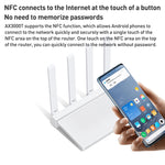 原廠小米 AX3000T 2.4GHz/5GHz 雙頻 1.3GHz CPU 路由器 支援 NFC 連接，美規插頭，AX3000T