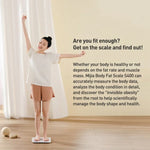 Original Xiaomi Mijia Smart Home Body Fat Scale S400 BT5.0 LED Display Dual Frequency Measurement, Body Fat Scale S400
