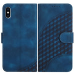 YX0060 Elephant Head Embossed Phone Leather Case with Lanyard, For iPhone XS Max, For iPhone 8 Plus / 7 Plus