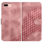 YX0060 Elephant Head Embossed Phone Leather Case with Lanyard, For iPhone XS Max, For iPhone 8 Plus / 7 Plus
