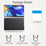 15.6 吋 HDR 1080P IPS 螢幕便攜顯示器，15.6 吋 1080P