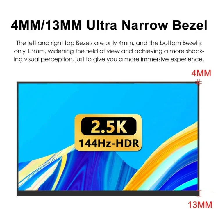 18 吋 HDR 2560x1600P IPS 螢幕便攜顯示器，18 吋 2.5K
