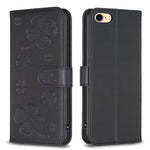 四葉草壓紋皮革手機殼，適用於 iPhone 7 / 8 / SE 2022，適用於 iPhone 13 Pro Max，適用於 iPhone 13 Pro，適用於 iPhone 13，適用於 iPhone 12 / 12 Pro，適用於 iPhone 12 Pro Max，適用於 iPhone 11 Pro Max，適用於 iPhone 11