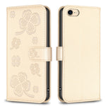 四葉草壓紋皮革手機殼，適用於 iPhone 7 / 8 / SE 2022，適用於 iPhone 13 Pro Max，適用於 iPhone 13 Pro，適用於 iPhone 13，適用於 iPhone 12 / 12 Pro，適用於 iPhone 12 Pro Max，適用於 iPhone 11 Pro Max，適用於 iPhone 11