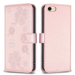 四葉草壓紋皮革手機殼，適用於 iPhone 7 / 8 / SE 2022，適用於 iPhone 13 Pro Max，適用於 iPhone 13 Pro，適用於 iPhone 13，適用於 iPhone 12 / 12 Pro，適用於 iPhone 12 Pro Max，適用於 iPhone 11 Pro Max，適用於 iPhone 11