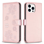 四葉草壓紋皮革手機殼，適用於 iPhone 7 / 8 / SE 2022，適用於 iPhone 13 Pro Max，適用於 iPhone 13 Pro，適用於 iPhone 13，適用於 iPhone 12 / 12 Pro，適用於 iPhone 12 Pro Max，適用於 iPhone 11 Pro Max，適用於 iPhone 11