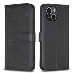 四葉草壓紋皮革手機殼，適用於 iPhone 7 / 8 / SE 2022，適用於 iPhone 13 Pro Max，適用於 iPhone 13 Pro，適用於 iPhone 13，適用於 iPhone 12 / 12 Pro，適用於 iPhone 12 Pro Max，適用於 iPhone 11 Pro Max，適用於 iPhone 11