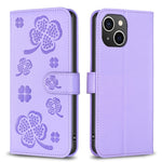 四葉草壓紋皮革手機殼，適用於 iPhone 7 / 8 / SE 2022，適用於 iPhone 13 Pro Max，適用於 iPhone 13 Pro，適用於 iPhone 13，適用於 iPhone 12 / 12 Pro，適用於 iPhone 12 Pro Max，適用於 iPhone 11 Pro Max，適用於 iPhone 11