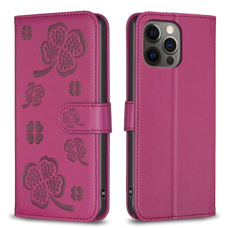 四葉草壓紋皮革手機殼，適用於 iPhone 7 / 8 / SE 2022，適用於 iPhone 13 Pro Max，適用於 iPhone 13 Pro，適用於 iPhone 13，適用於 iPhone 12 / 12 Pro，適用於 iPhone 12 Pro Max，適用於 iPhone 11 Pro Max，適用於 iPhone 11
