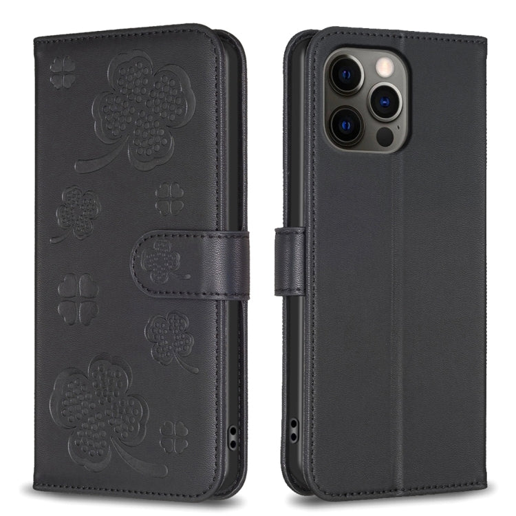 四葉草壓紋皮革手機殼，適用於 iPhone 7 / 8 / SE 2022，適用於 iPhone 13 Pro Max，適用於 iPhone 13 Pro，適用於 iPhone 13，適用於 iPhone 12 / 12 Pro，適用於 iPhone 12 Pro Max，適用於 iPhone 11 Pro Max，適用於 iPhone 11