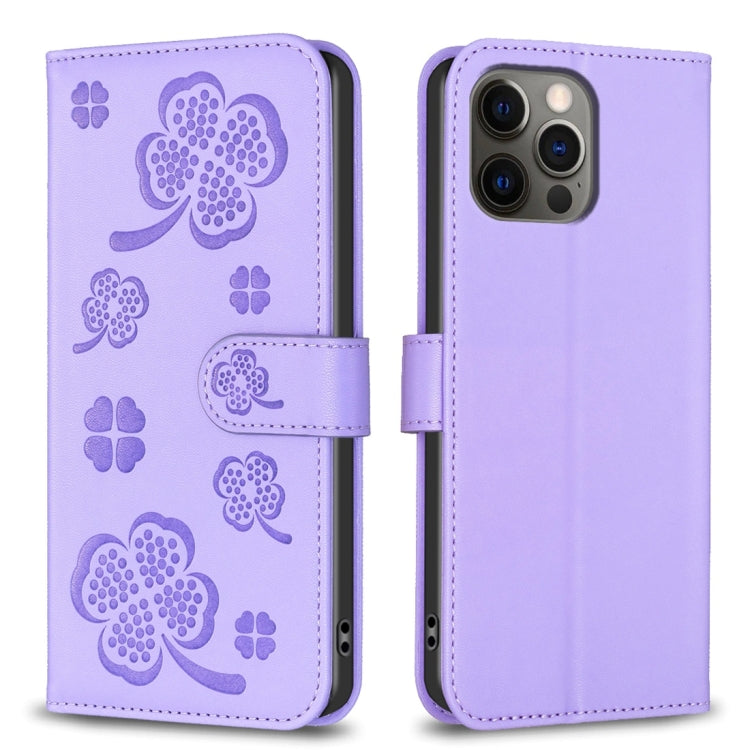 四葉草壓紋皮革手機殼，適用於 iPhone 7 / 8 / SE 2022，適用於 iPhone 13 Pro Max，適用於 iPhone 13 Pro，適用於 iPhone 13，適用於 iPhone 12 / 12 Pro，適用於 iPhone 12 Pro Max，適用於 iPhone 11 Pro Max，適用於 iPhone 11