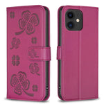 四葉草壓紋皮革手機殼，適用於 iPhone 7 / 8 / SE 2022，適用於 iPhone 13 Pro Max，適用於 iPhone 13 Pro，適用於 iPhone 13，適用於 iPhone 12 / 12 Pro，適用於 iPhone 12 Pro Max，適用於 iPhone 11 Pro Max，適用於 iPhone 11