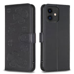 四葉草壓紋皮革手機殼，適用於 iPhone 7 / 8 / SE 2022，適用於 iPhone 13 Pro Max，適用於 iPhone 13 Pro，適用於 iPhone 13，適用於 iPhone 12 / 12 Pro，適用於 iPhone 12 Pro Max，適用於 iPhone 11 Pro Max，適用於 iPhone 11