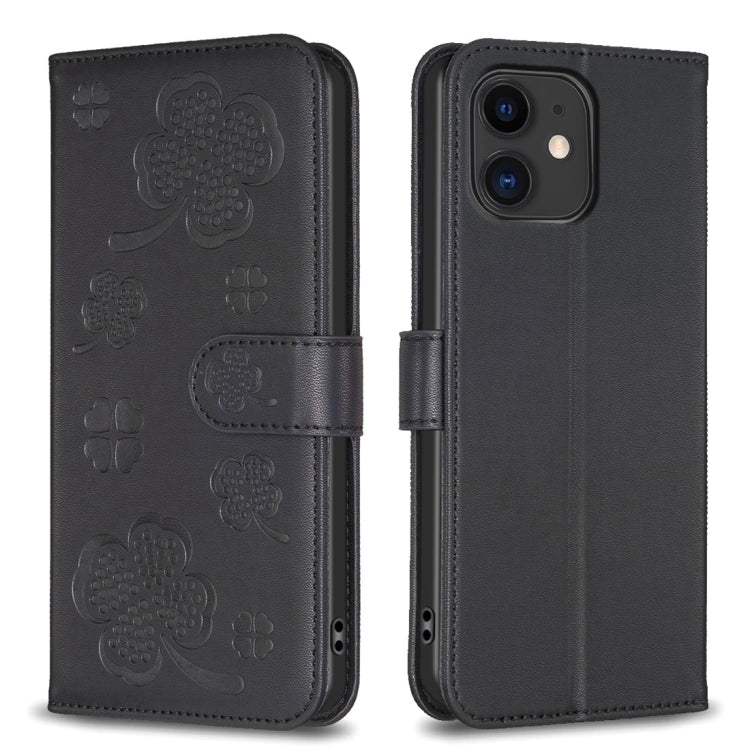 四葉草壓紋皮革手機殼，適用於 iPhone 7 / 8 / SE 2022，適用於 iPhone 13 Pro Max，適用於 iPhone 13 Pro，適用於 iPhone 13，適用於 iPhone 12 / 12 Pro，適用於 iPhone 12 Pro Max，適用於 iPhone 11 Pro Max，適用於 iPhone 11