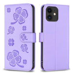 四葉草壓紋皮革手機殼，適用於 iPhone 7 / 8 / SE 2022，適用於 iPhone 13 Pro Max，適用於 iPhone 13 Pro，適用於 iPhone 13，適用於 iPhone 12 / 12 Pro，適用於 iPhone 12 Pro Max，適用於 iPhone 11 Pro Max，適用於 iPhone 11
