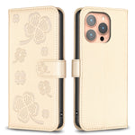 四葉草壓紋皮革手機殼，適用於 iPhone 17 Pro Max，適用於 iPhone 17 Pro，適用於 iPhone 17，適用於 iPhone Air，適用於 iPhone 16 Pro Max，適用於 iPhone 16 Pro，適用於 iPhone 16 Plus，適用於 iPhone 16