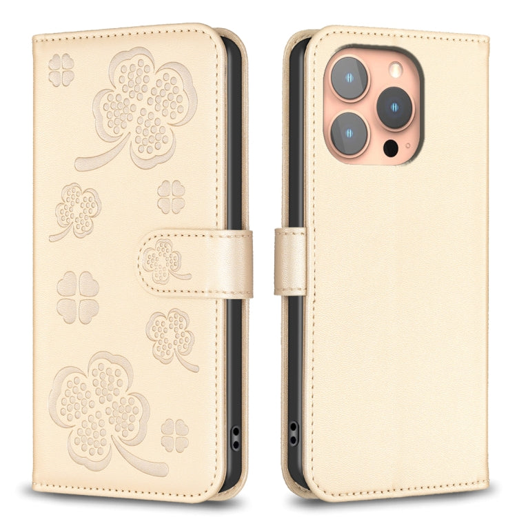 四葉草壓紋皮革手機殼，適用於 iPhone 17 Pro Max，適用於 iPhone 17 Pro，適用於 iPhone 17，適用於 iPhone Air，適用於 iPhone 16 Pro Max，適用於 iPhone 16 Pro，適用於 iPhone 16 Plus，適用於 iPhone 16