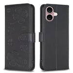 四葉草壓紋皮革手機殼，適用於 iPhone 17 Pro Max，適用於 iPhone 17 Pro，適用於 iPhone 17，適用於 iPhone Air，適用於 iPhone 16 Pro Max，適用於 iPhone 16 Pro，適用於 iPhone 16 Plus，適用於 iPhone 16