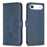 四葉草壓紋皮革手機殼，適用於 iPhone 17 Pro Max，適用於 iPhone 17 Pro，適用於 iPhone 17，適用於 iPhone Air，適用於 iPhone 16 Pro Max，適用於 iPhone 16 Pro，適用於 iPhone 16 Plus，適用於 iPhone 16