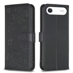 四葉草壓紋皮革手機殼，適用於 iPhone 17 Pro Max，適用於 iPhone 17 Pro，適用於 iPhone 17，適用於 iPhone Air，適用於 iPhone 16 Pro Max，適用於 iPhone 16 Pro，適用於 iPhone 16 Plus，適用於 iPhone 16
