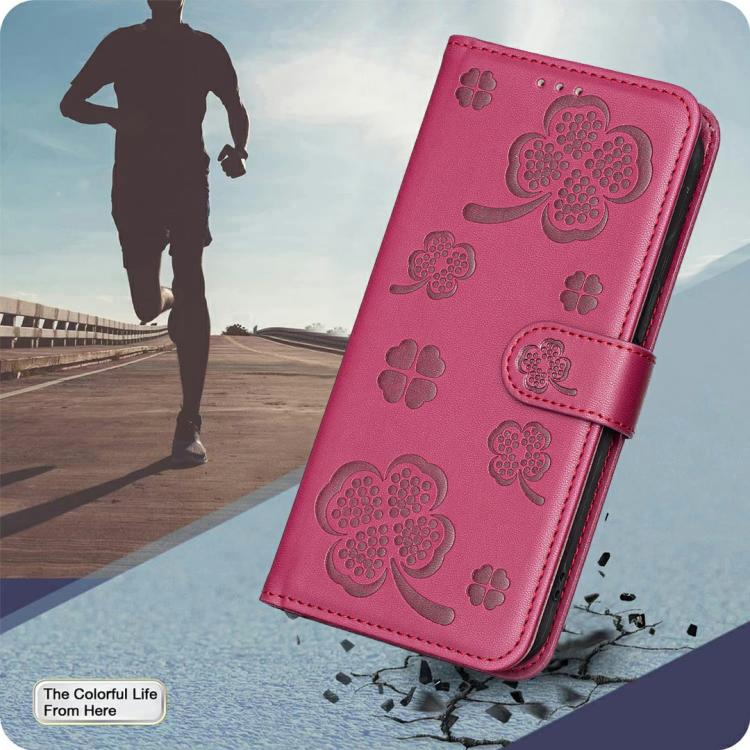 四葉草壓紋皮革手機殼，適用於 iPhone 17 Pro Max，適用於 iPhone 17 Pro，適用於 iPhone 17，適用於 iPhone Air，適用於 iPhone 16 Pro Max，適用於 iPhone 16 Pro，適用於 iPhone 16 Plus，適用於 iPhone 16