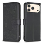 四葉草壓紋皮革手機殼，適用於 iPhone 17 Pro Max，適用於 iPhone 17 Pro，適用於 iPhone 17，適用於 iPhone Air，適用於 iPhone 16 Pro Max，適用於 iPhone 16 Pro，適用於 iPhone 16 Plus，適用於 iPhone 16