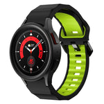 波浪紋理雙色矽膠錶帶，適用於 Samsung Galaxy Watch 6