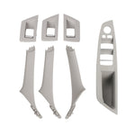 For BMW F10 / F18 5 Series 7pcs Car Inside Doors Handle Pull Trim Cover, 51417225874, Right Driving(Black), Right Driving(Beige Yellow), Right Driving(Beige White), Right Driving(Grey), Right Driving(Wine Red), Right Driving(Mocha Color)