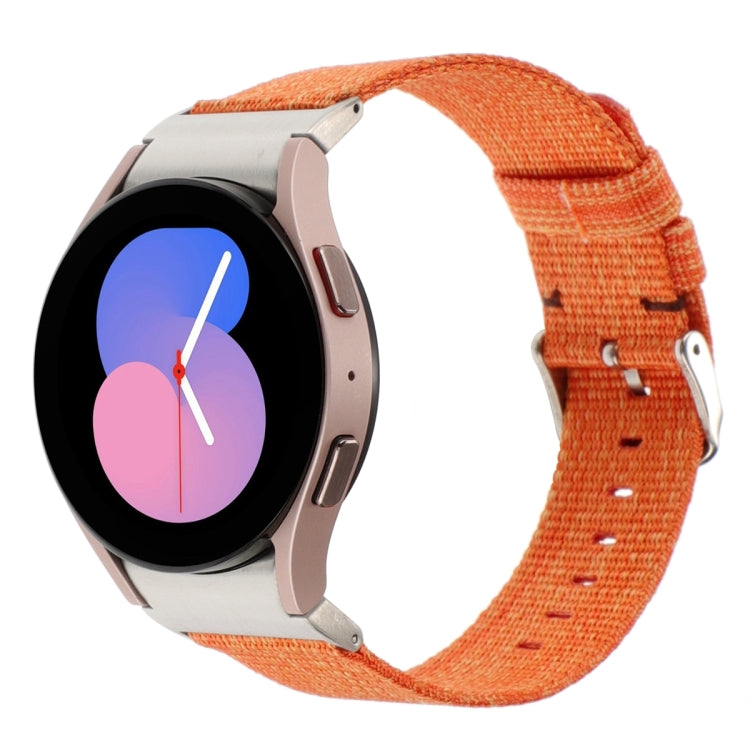 尼龍帆布錶帶，適用於 Samsung Galaxy Watch6/6 Classic/5/5 Pro