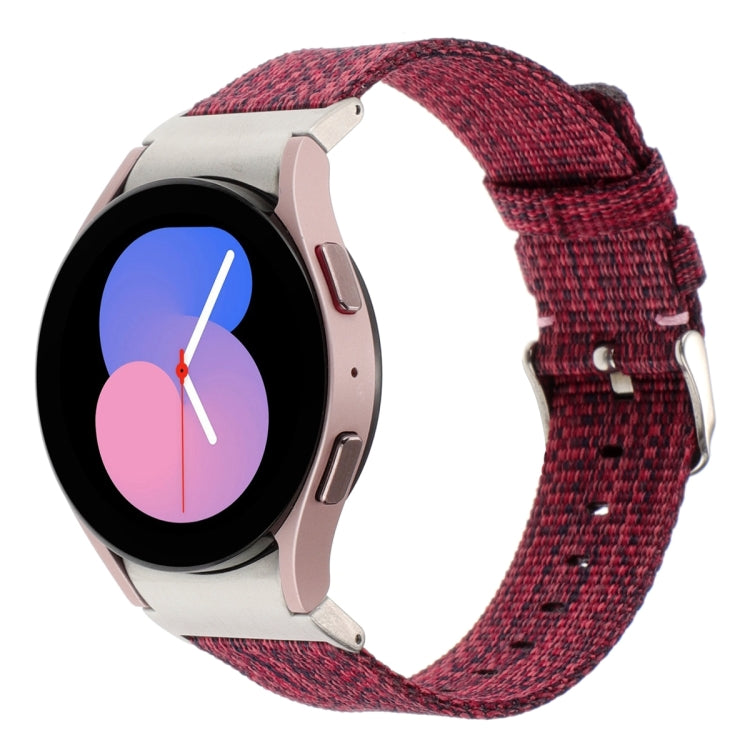 尼龍帆布錶帶，適用於 Samsung Galaxy Watch6/6 Classic/5/5 Pro