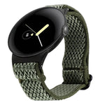 20mm 波浪編織尼龍錶帶，適用於 Google Pixel Watch 4 / 3 / 2 / 1 41mm