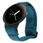 20mm 波浪編織尼龍錶帶，適用於 Google Pixel Watch 4 / 3 / 2 / 1 41mm